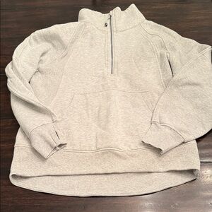 Woman s/m lululemon grey Half-Zip Sweater